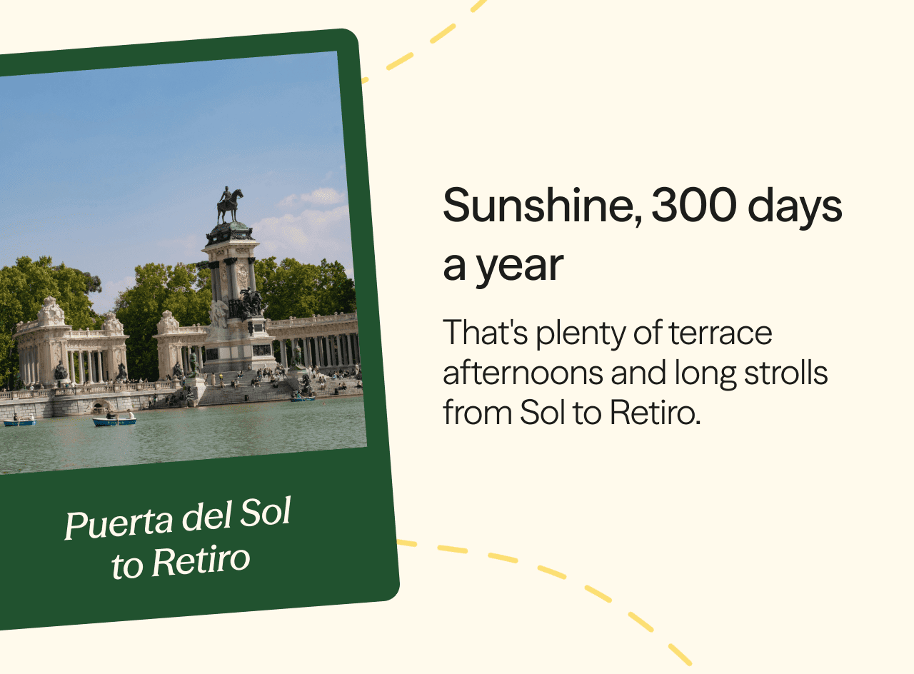 Sunshine, 300 days a year