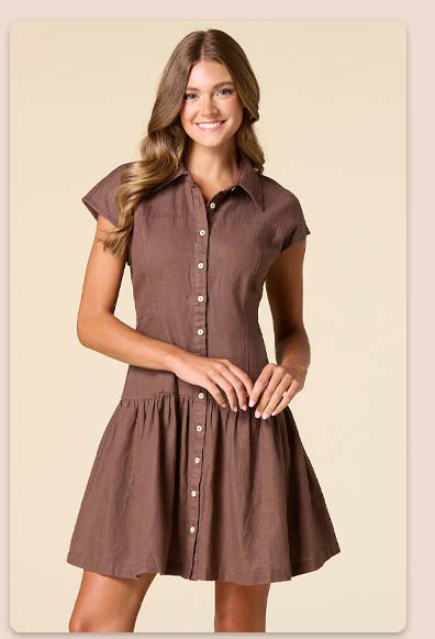 Shop Simply Linen Shirt Dress