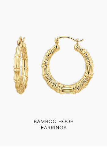 Bamboo Hoop Earrings