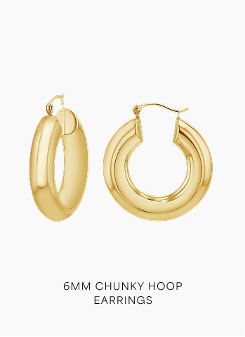 6mm Chunky Hoop Earrings