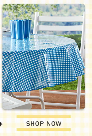 Shop Now. Heavy-Duty Print Oilcloth Tablecloth