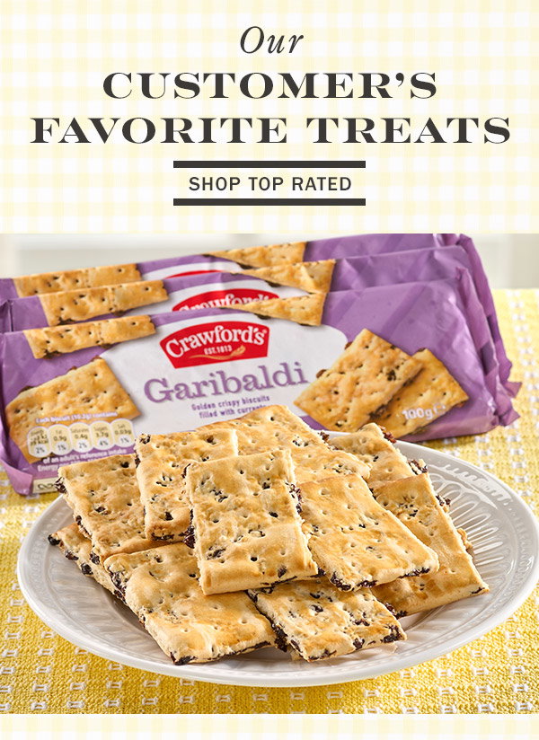 Our Customer's Favorite Treats. Shop Top Rated. Garibaldi Currant Biscuits