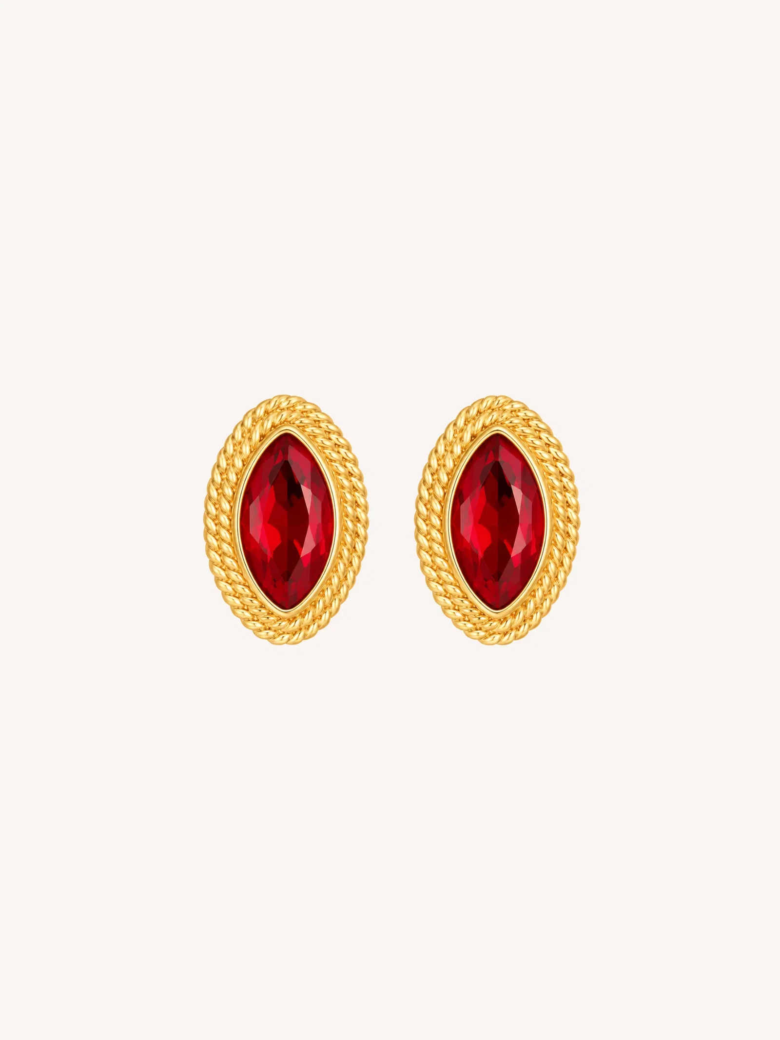Image of Ruby Marquise Studs