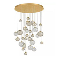Istanbul 30 Light 40 inch Vintage Gold Leaf Chandelier Ceiling Light by Corbett Lighting