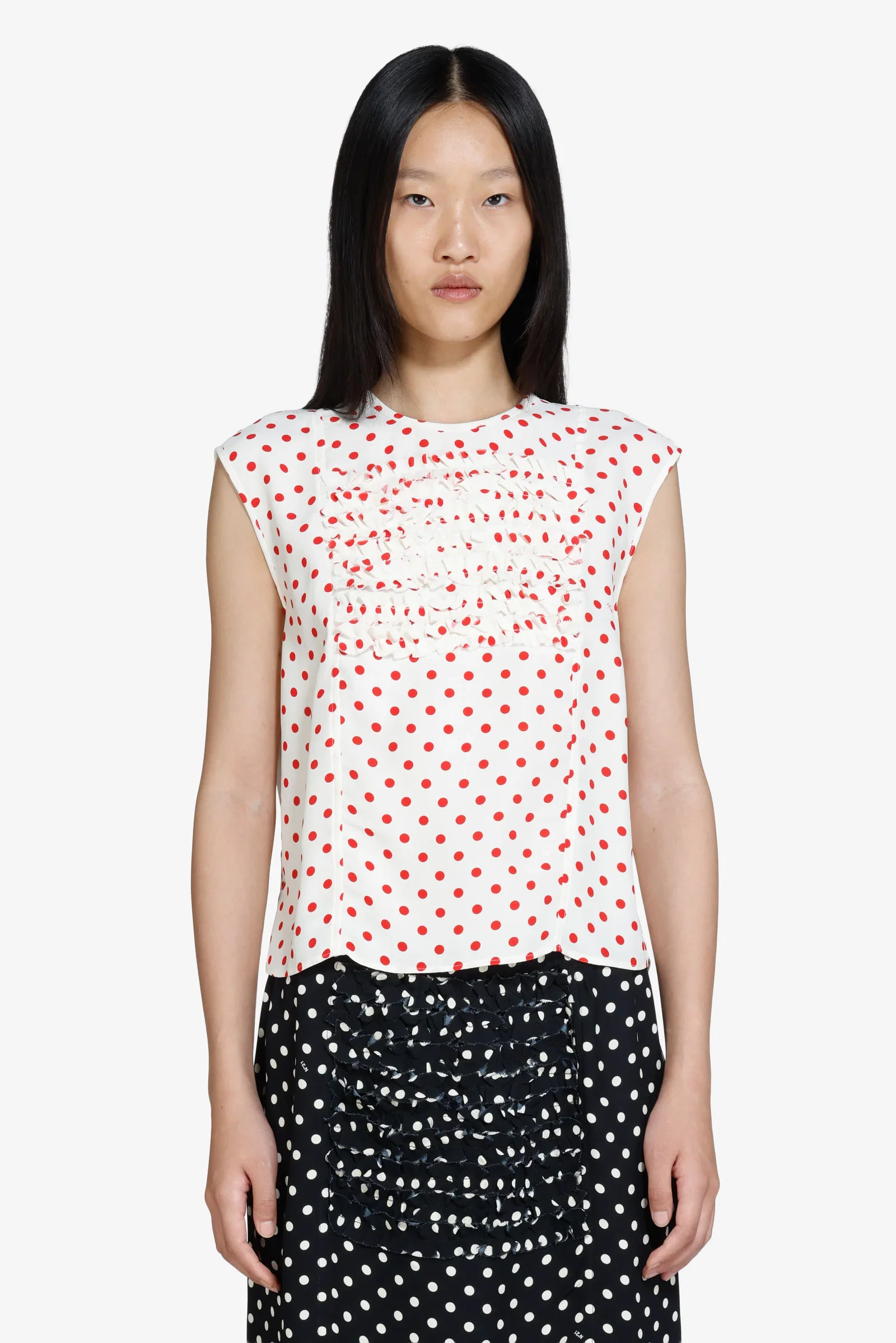 Image of Polka dot sleeveless top