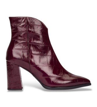 Botas de Piel Velvet granate