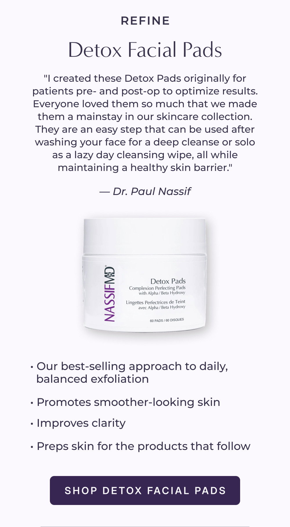 REFINE: Detox Facial Pads