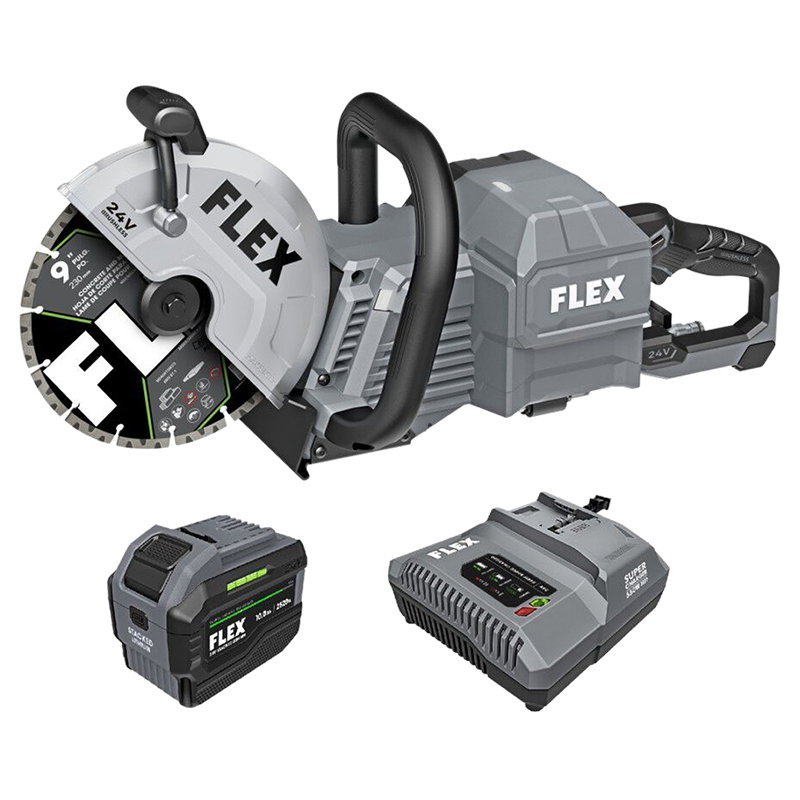 FLEX 9 Inch Handheld Cut-Off Saw Kit