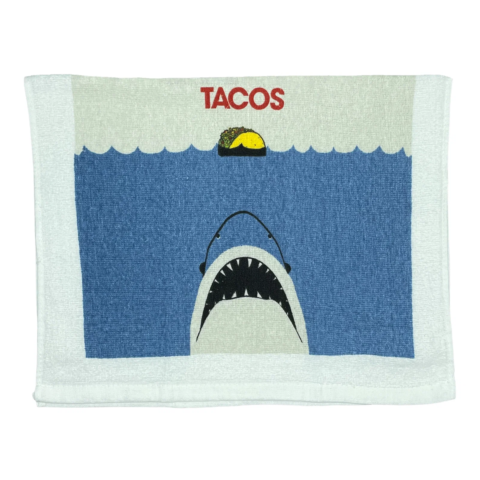 Image of Tacos Shark Tea Towel Tea Towel