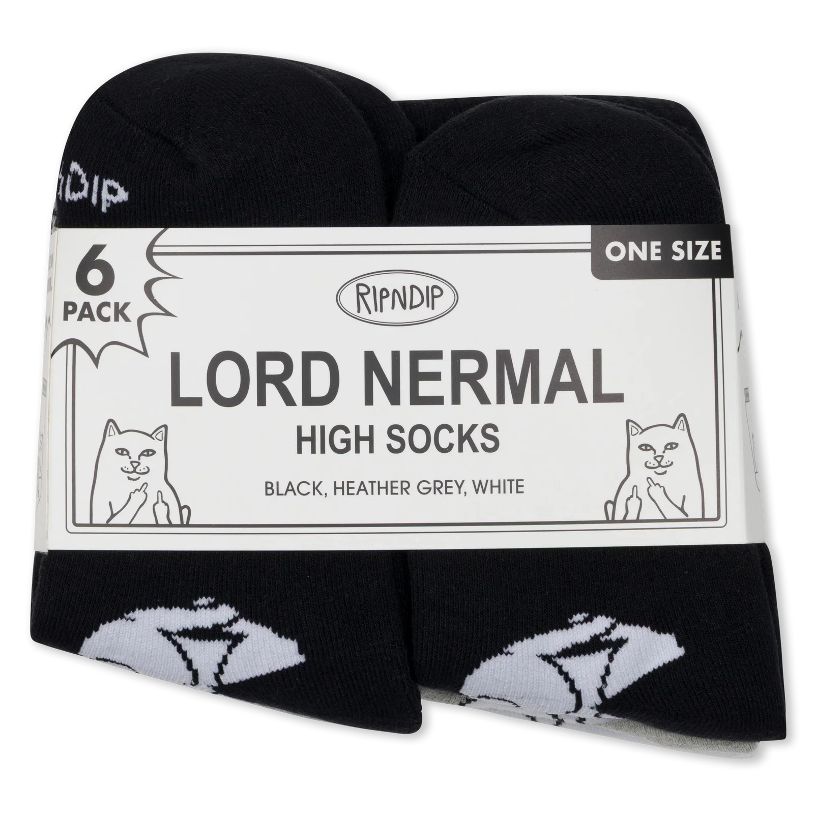 Image of Lord Nermal Socks 6 Pack (Multi)
