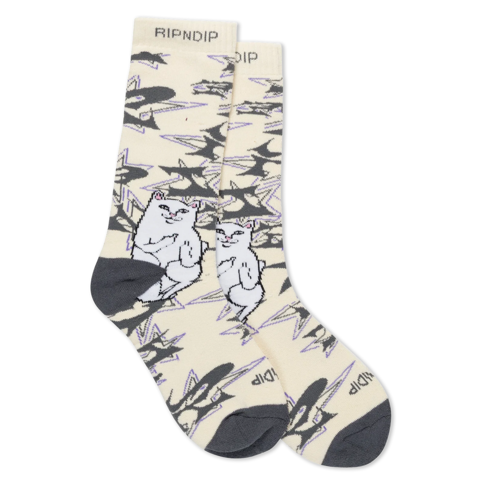 Image of Lord Nermal Wire Socks (Bone)