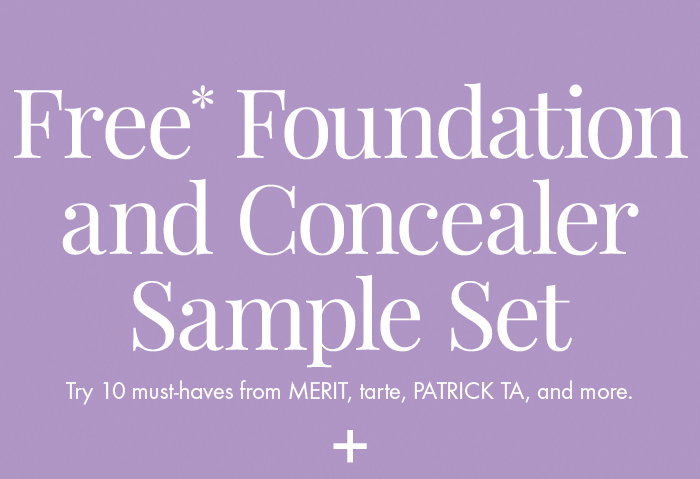 Free Foundation and Concealer Sample Set