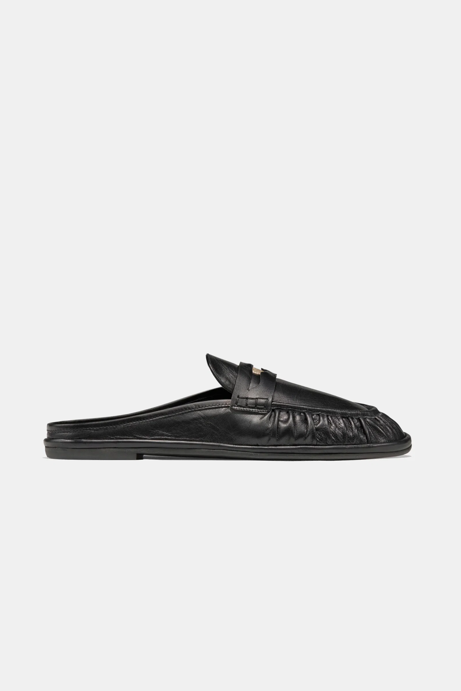 Image of Monceaux Mule in Black Kidskin