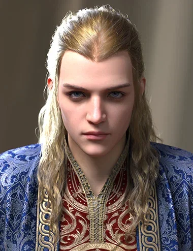 dForce Longfall Mystic Hair for Genesis 9