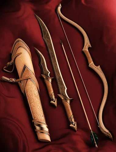 Elven Prince Weapon Collection for Genesis 9