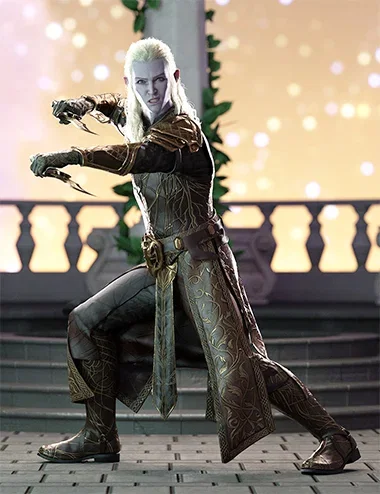 High Elf Blademaster Poses for Genesis 9