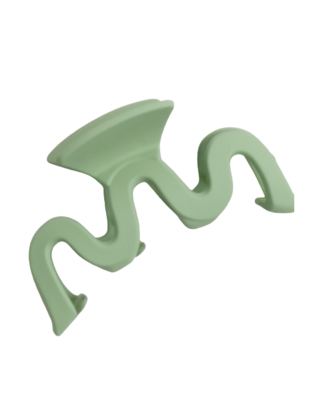 Sage Squiggle Hair Clip