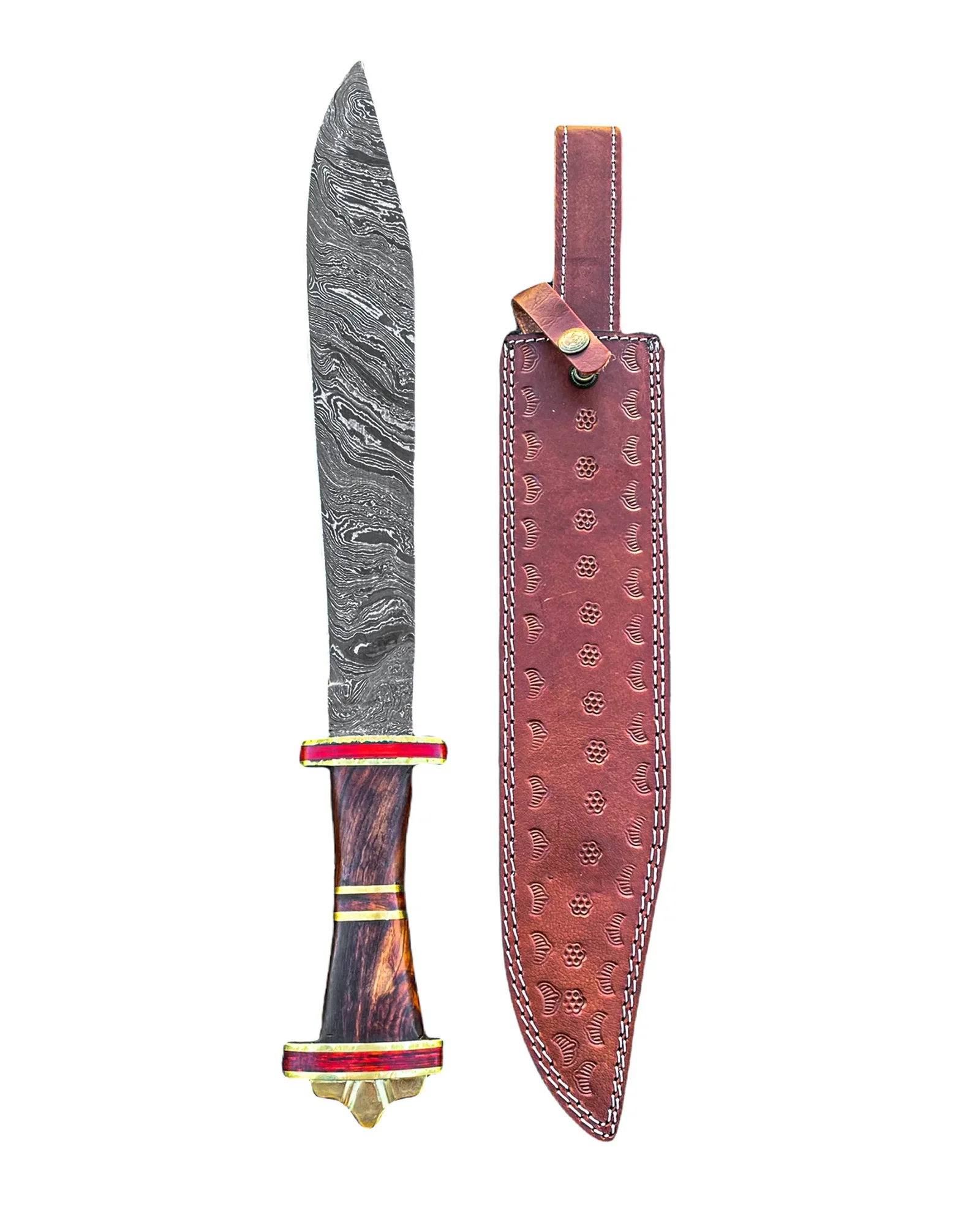 Image of Viking Sword- High Carbon Damascus Steel Sword- 21"