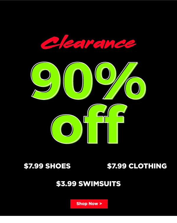 90% Off Clearance Deals!