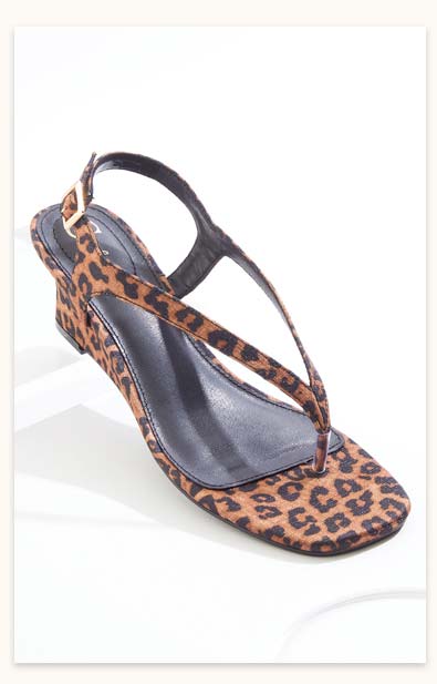 Shop Thong Single Sole Wedge Heels