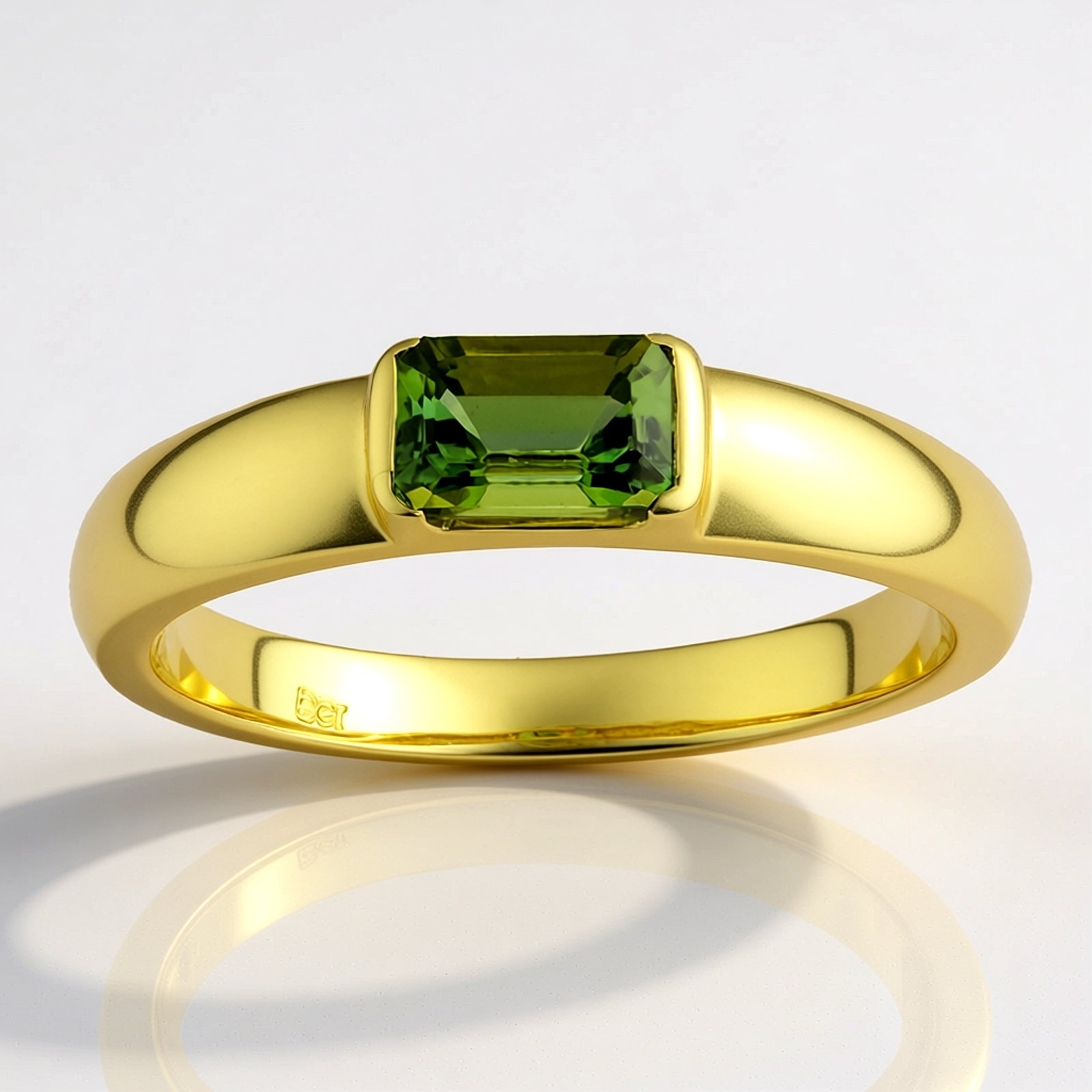 Zilveren Ring met Roségouden Plating en Witte Cambodjaanse Zirkonen – 0,16 ct Geometrisch