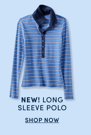 New! Long Sleeve Polo
