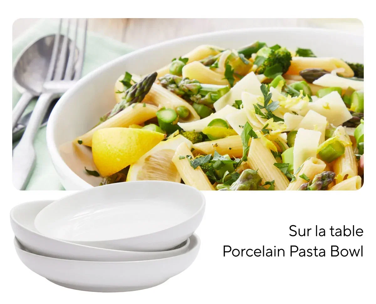 Sur la table Porcelain Pasta Bowl