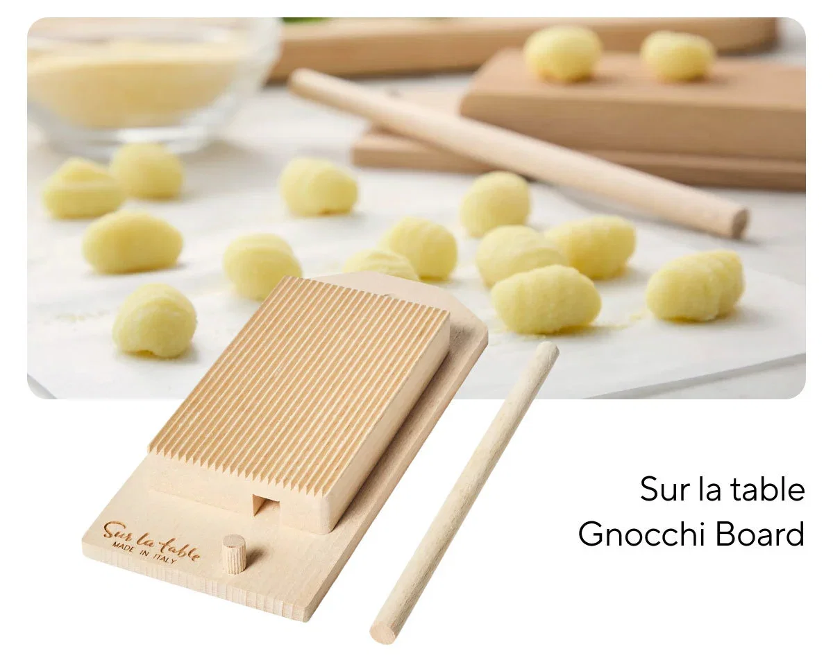 Sur la table Gnocchi Board-