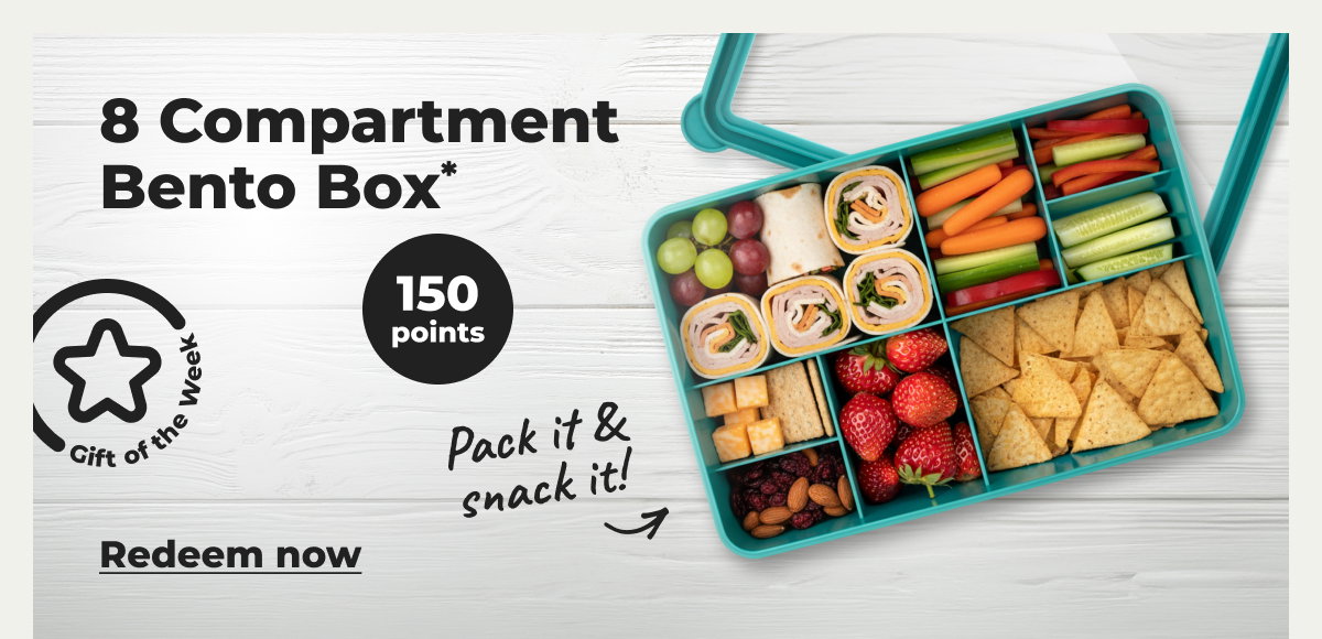 8 Compartment Bento Box* - Redeem now