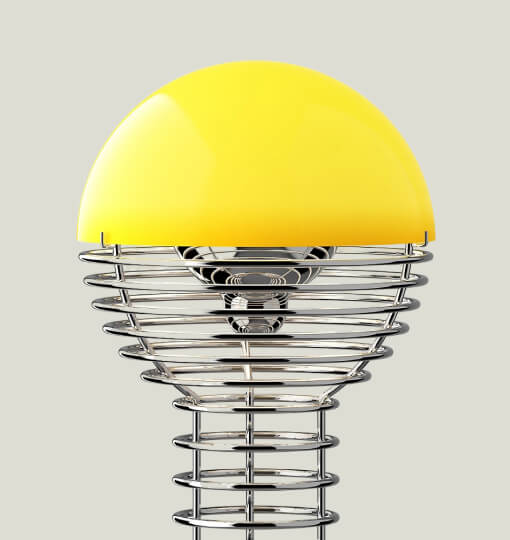 Wire Rechargeable LED Table Lamp by Verner Panton for Verpan