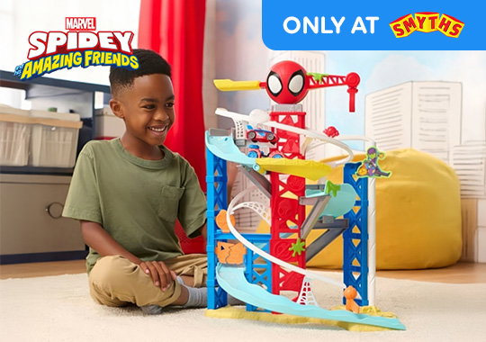 Marvel Spidey and His Amazing Friends Construction Zone Chaos Race Track Set