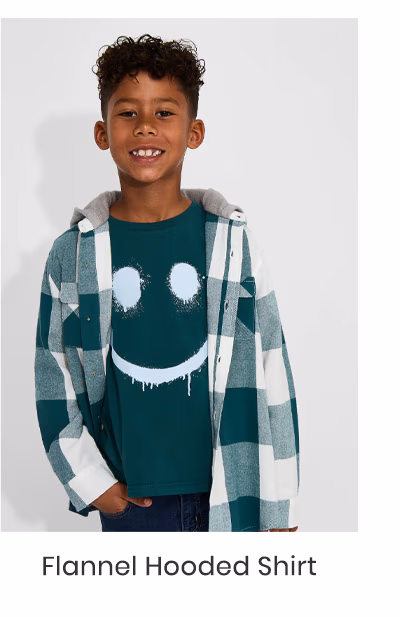 Flannel Hooded Shirt
