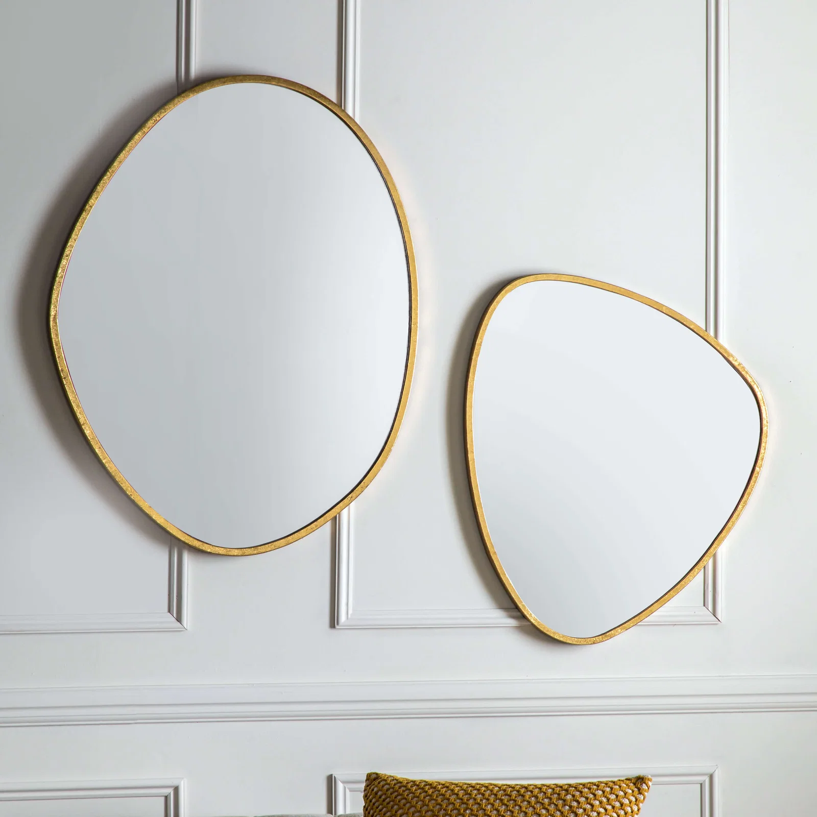 Image of Chattenden Large Blob Gold Mirror