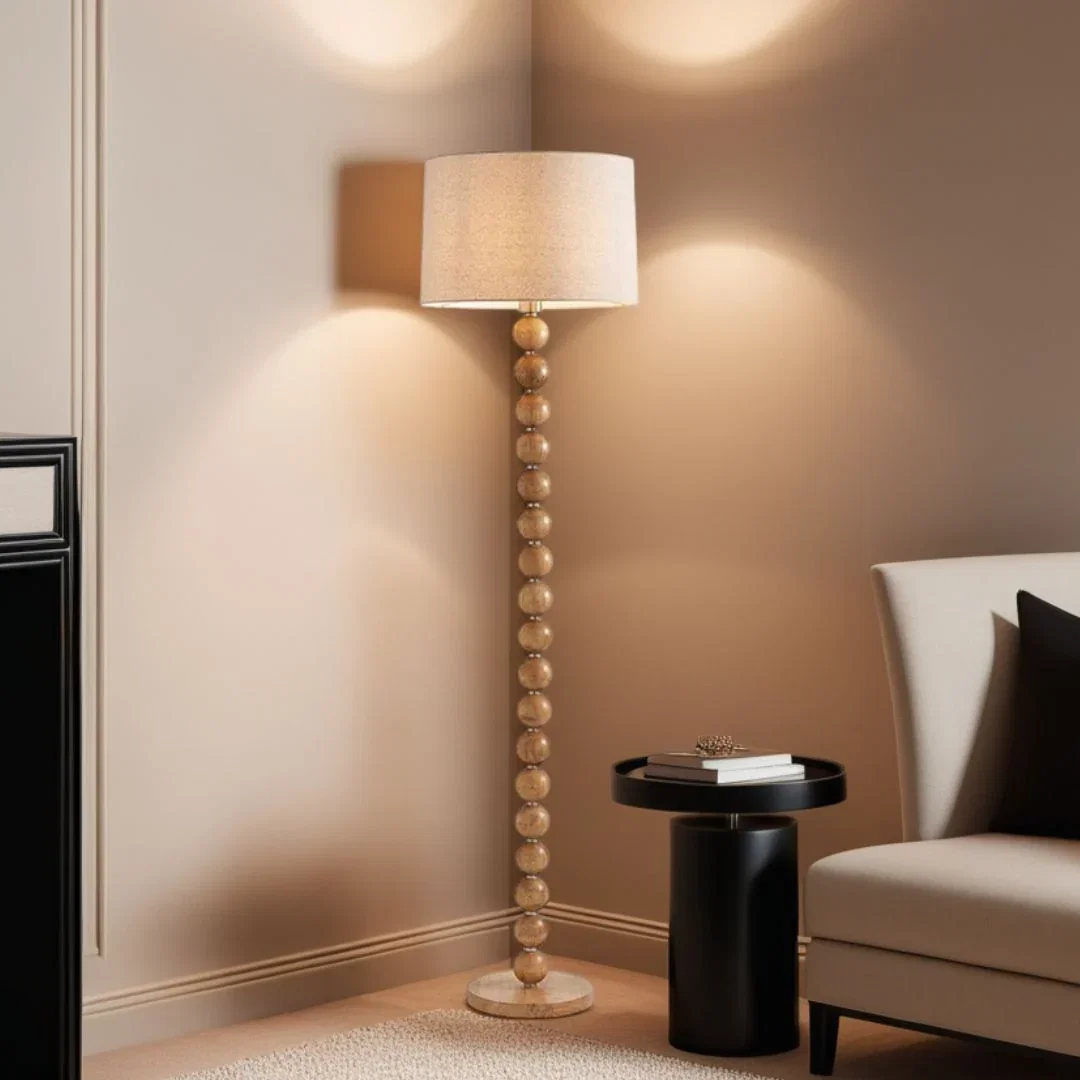 Image of Kayleigh Wooden Floor Lamp