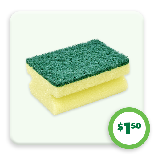 $1.50 6-pk. Sponges