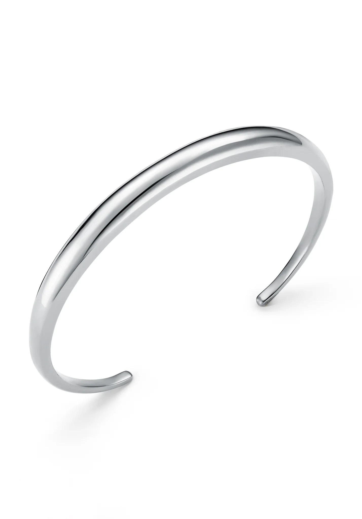 Image of LUXE Domed Bangle - Silver