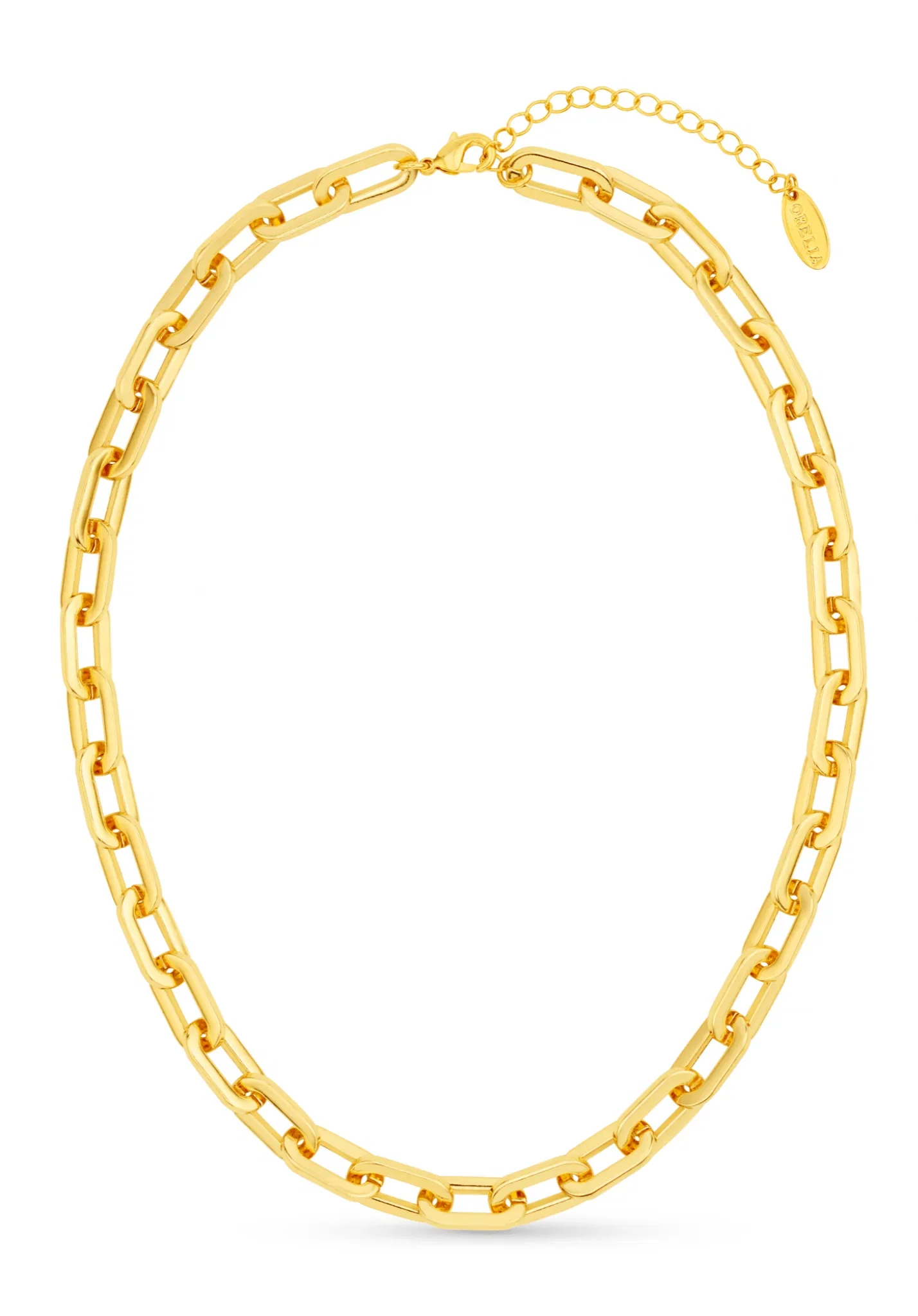 Image of Chunky Large Link Chain Necklace - Gold