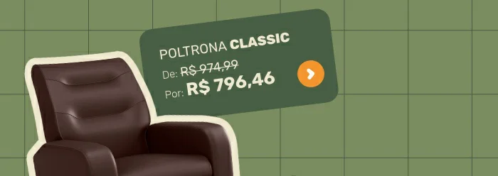 Poltrona Reclinável Classic Marrom