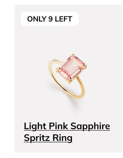 Light Pink Sapphire Sprotz Ring Light Pink Sapphire Sprotz Ring