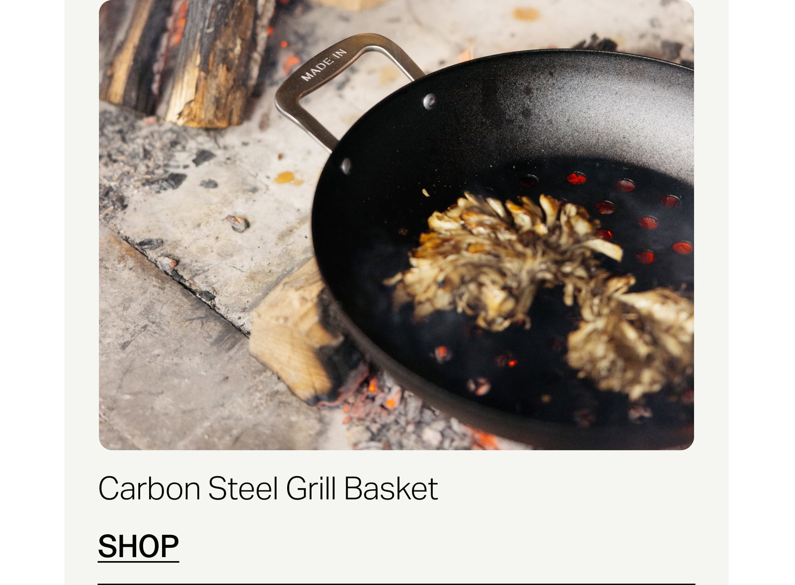 SHOP CARBON STEEL GRILL BASKET