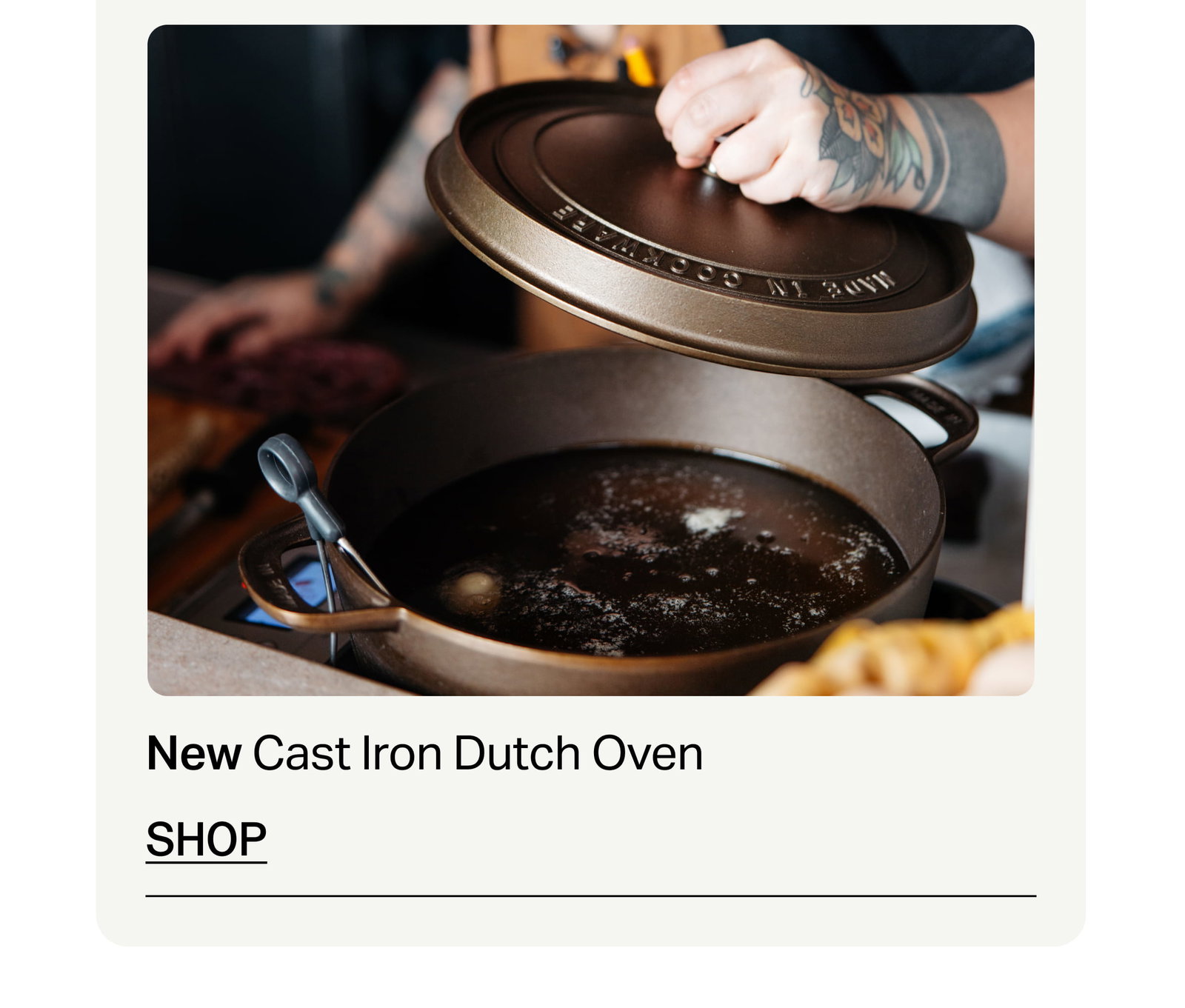 SHOP CAST IRON DUTCH OVEN