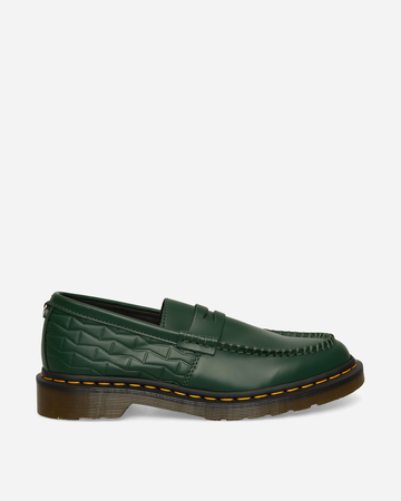 Wasted Youth Penton Leather Loafers Green