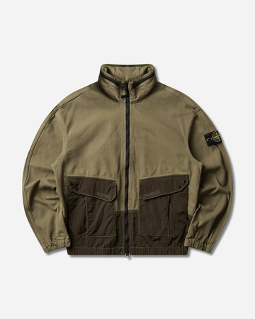 Men's Organic Panama Cotton + Nylon Overshirt Military Green