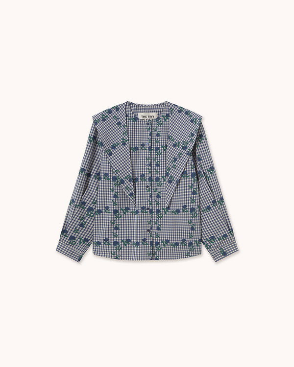 ROSES SCARF NECK BLOUSE