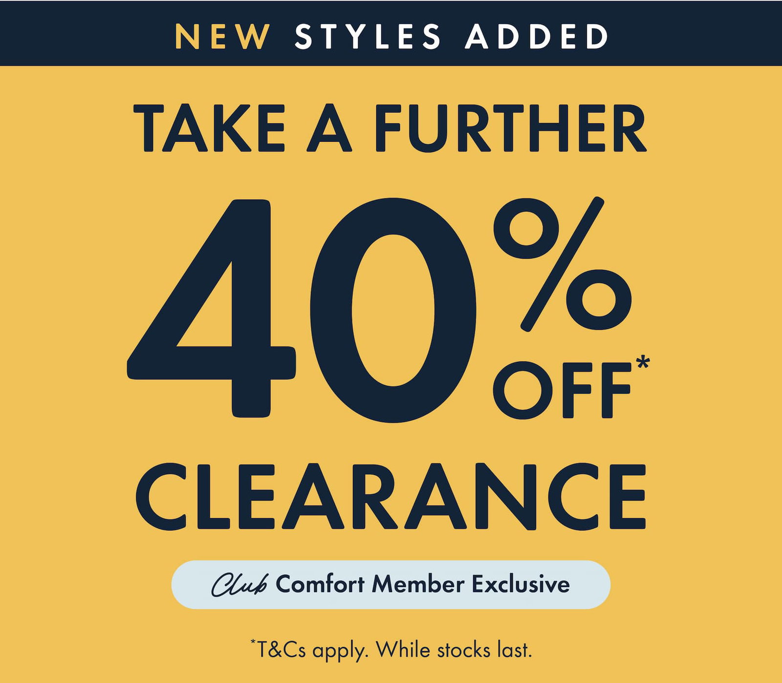 Take a Further 40% Off Clearance