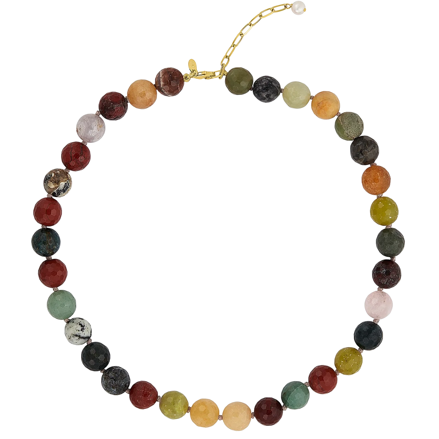 Image of PALOMA NECKLACE MULTI STONE