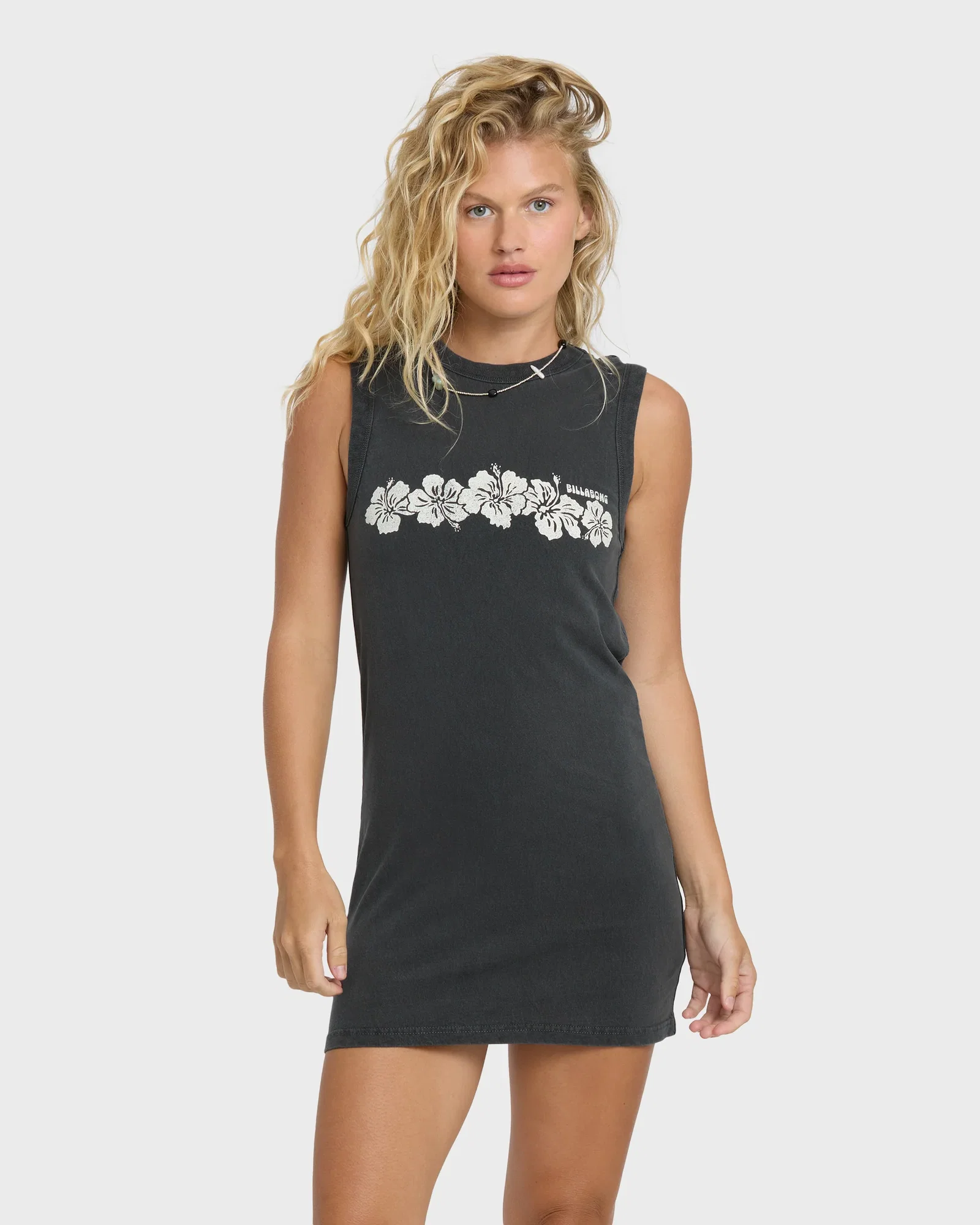 Image of Paradise Knit Mini Dress - Black Sands