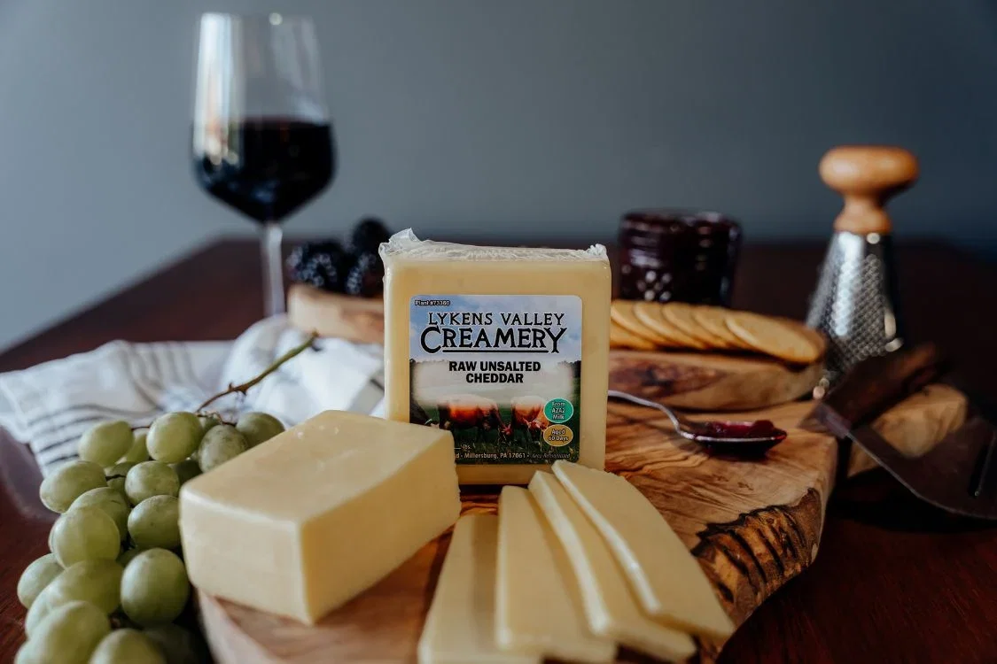 Image of Raw Grass-Fed Unsalted Cheddar Cheese - 8 oz