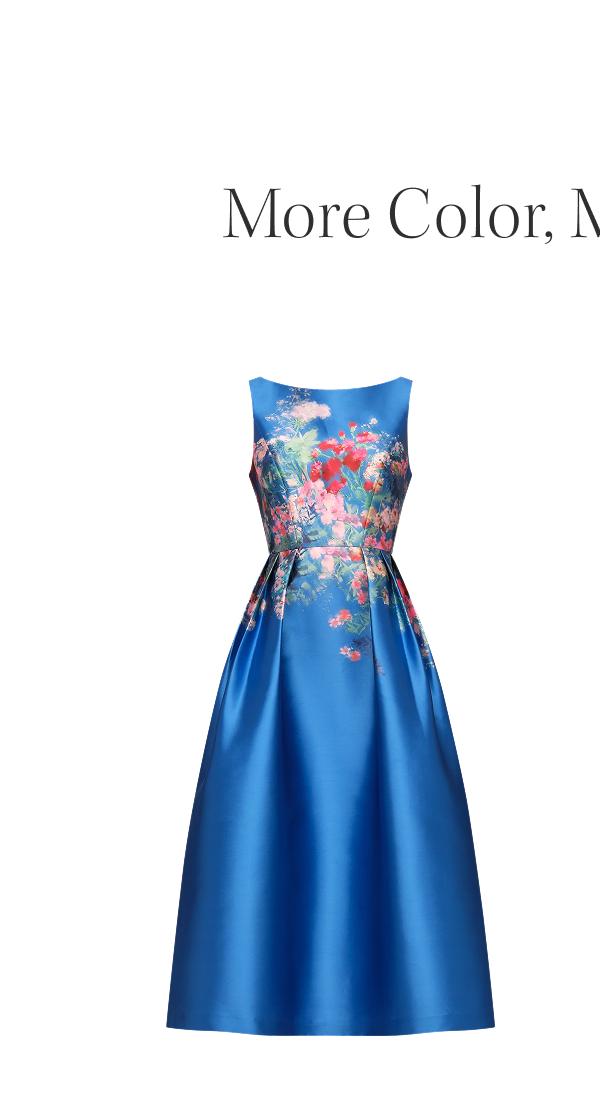More Color, More Summer | Dina Tea Length Dress