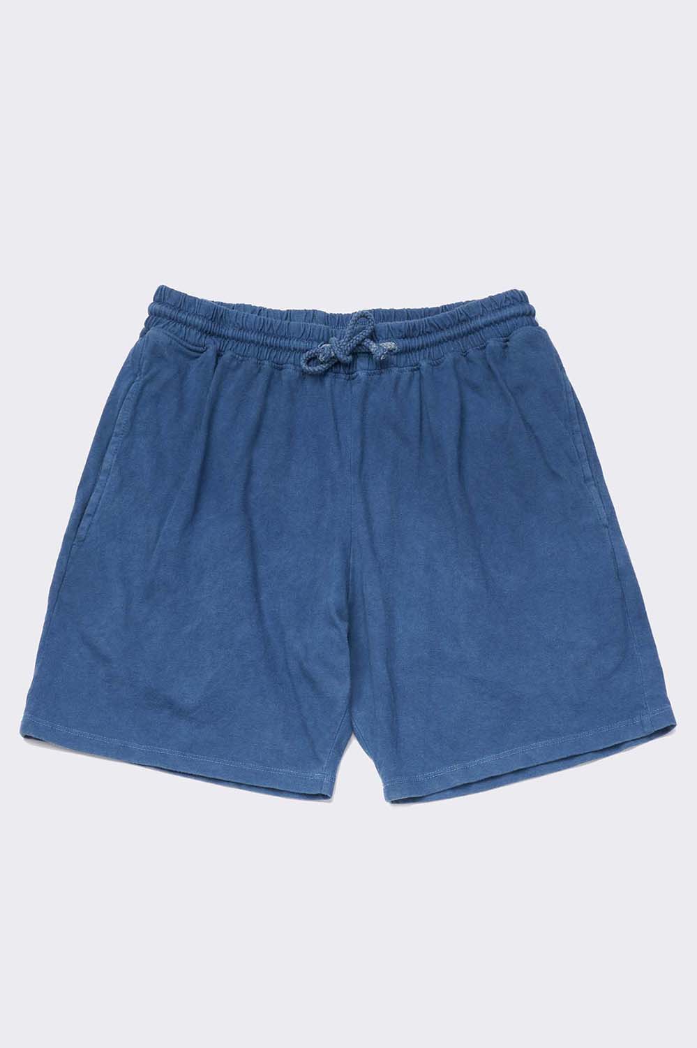 Image of Indigo Dyed Women's Organic Athletic Shorts
